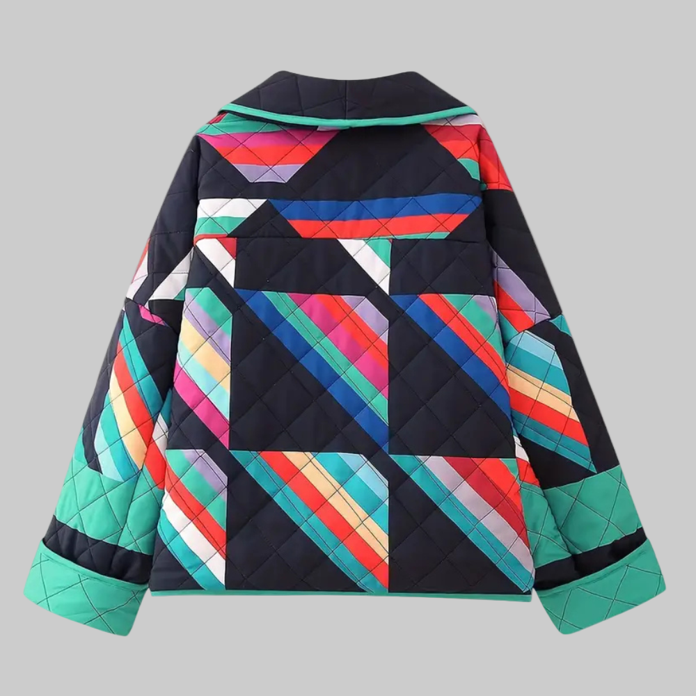 Femme | Veste matelassée à motifs géométriques