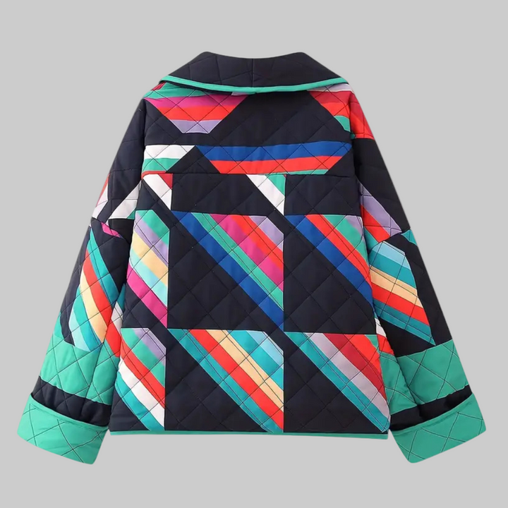 Femme | Veste matelassée à motifs géométriques