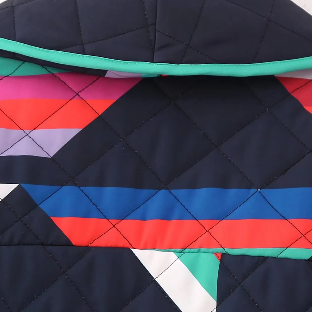 Femme | Veste matelassée à motifs géométriques