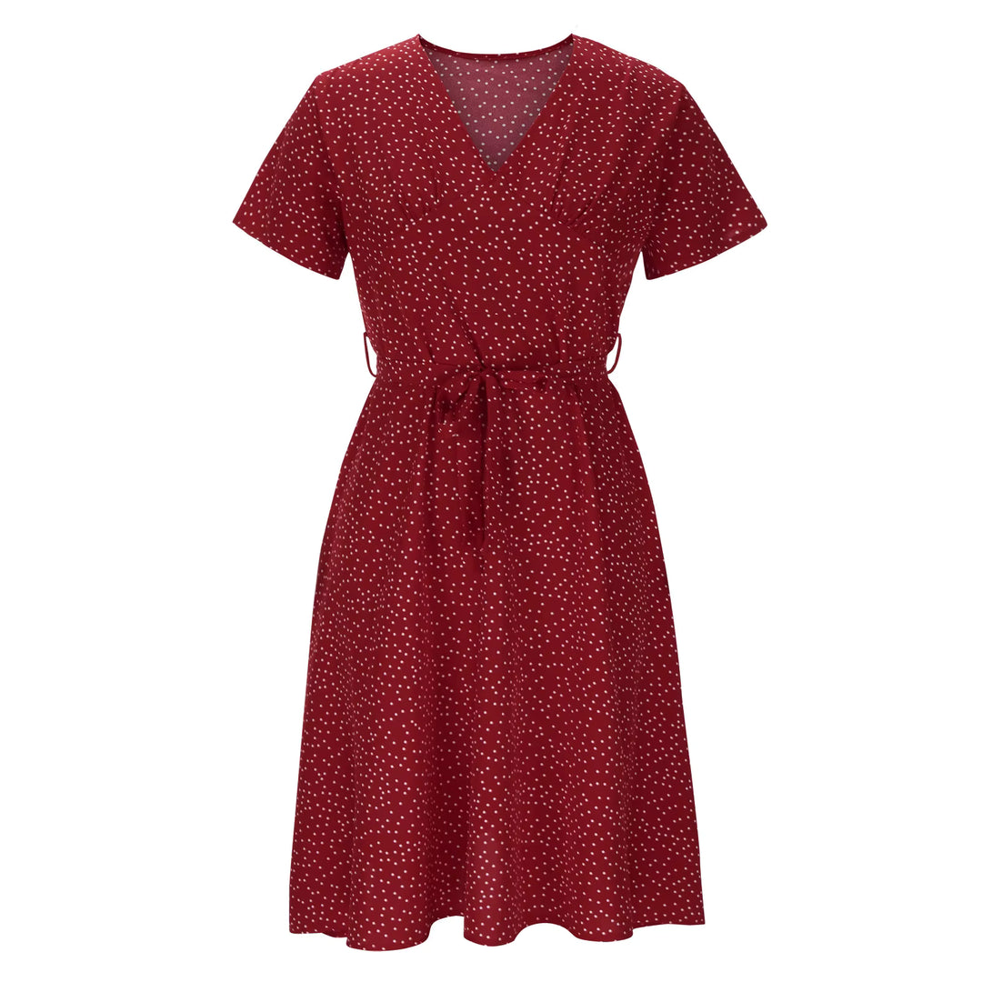 Femme | Robe en A avec encolure en V et lignes épurées