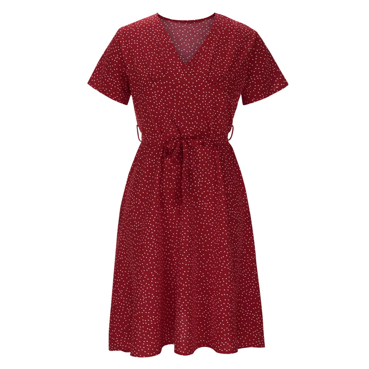Femme | Robe en A avec encolure en V et lignes épurées