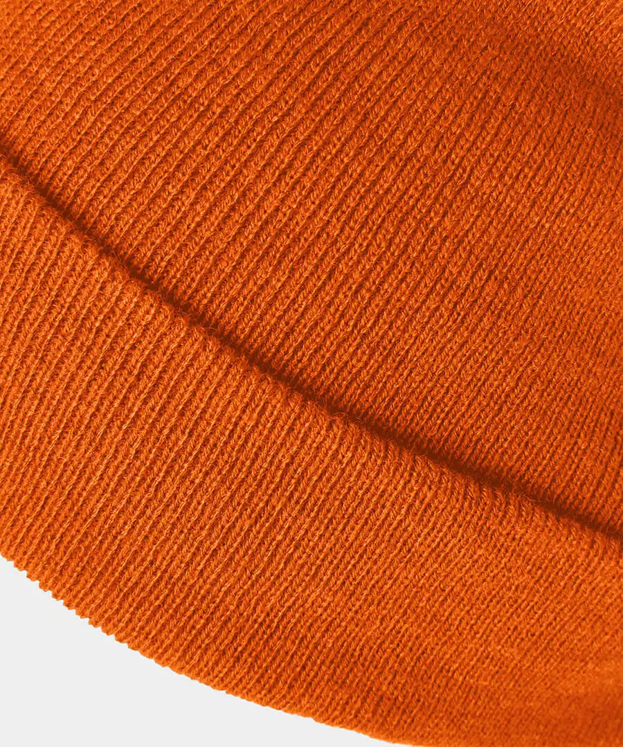 Homme | Bonnet tricoté côtelé à forme simple et sections uniformes