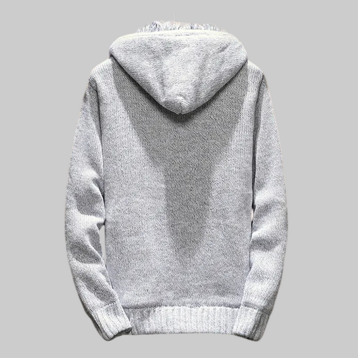 Homme | Cardigan épais avec capuche