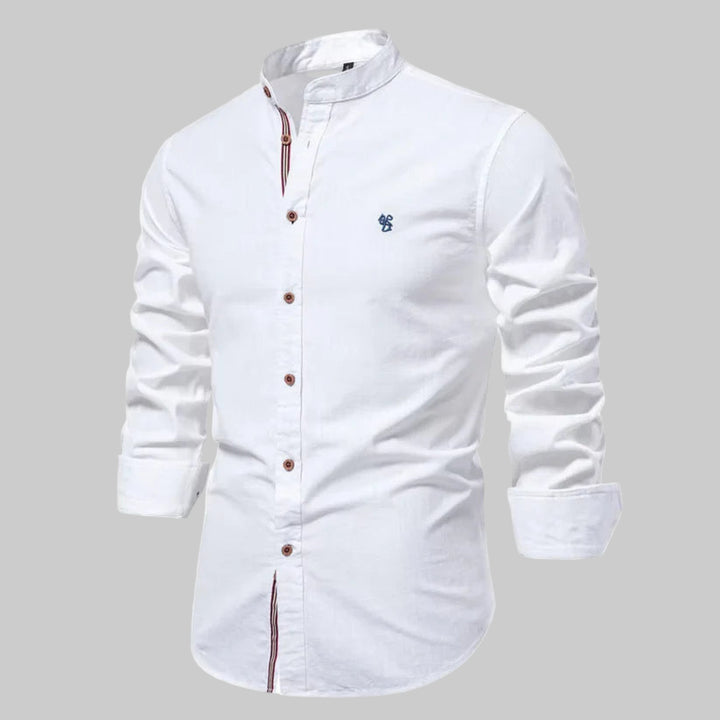 Homme | Chemise à coupe ajustée et col rond