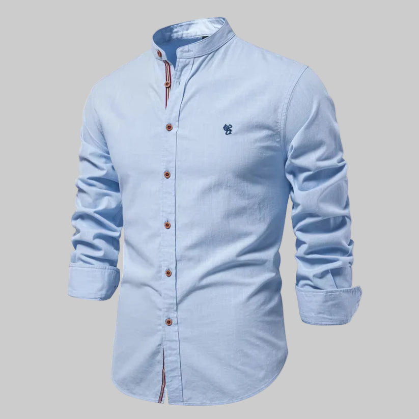 Homme | Chemise à coupe ajustée et col rond