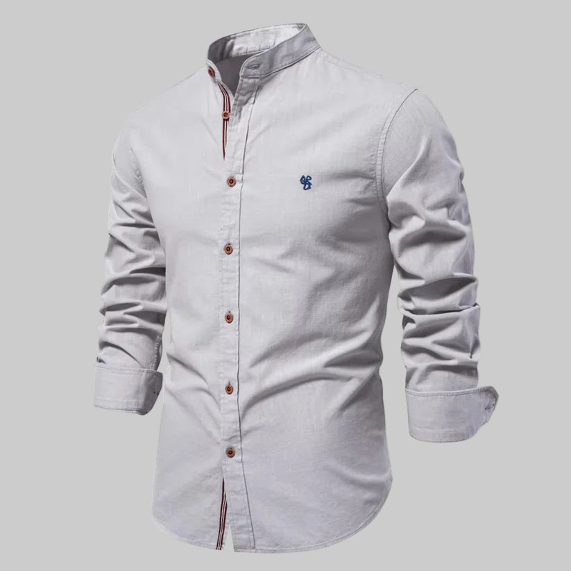 Homme | Chemise à coupe ajustée et col rond