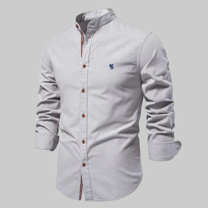 Homme | Chemise à coupe ajustée et col rond