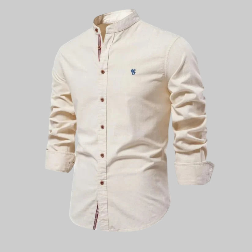 Homme | Chemise à coupe ajustée et col rond