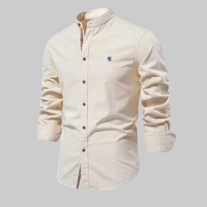 Homme | Chemise à coupe ajustée et col rond