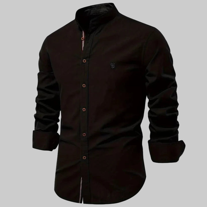 Homme | Chemise à coupe ajustée et col rond