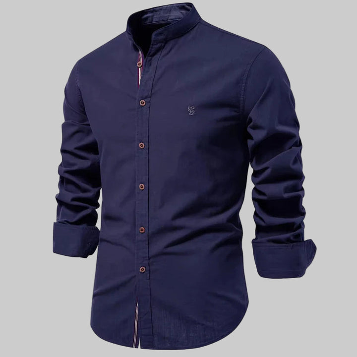 Homme | Chemise à coupe ajustée et col rond