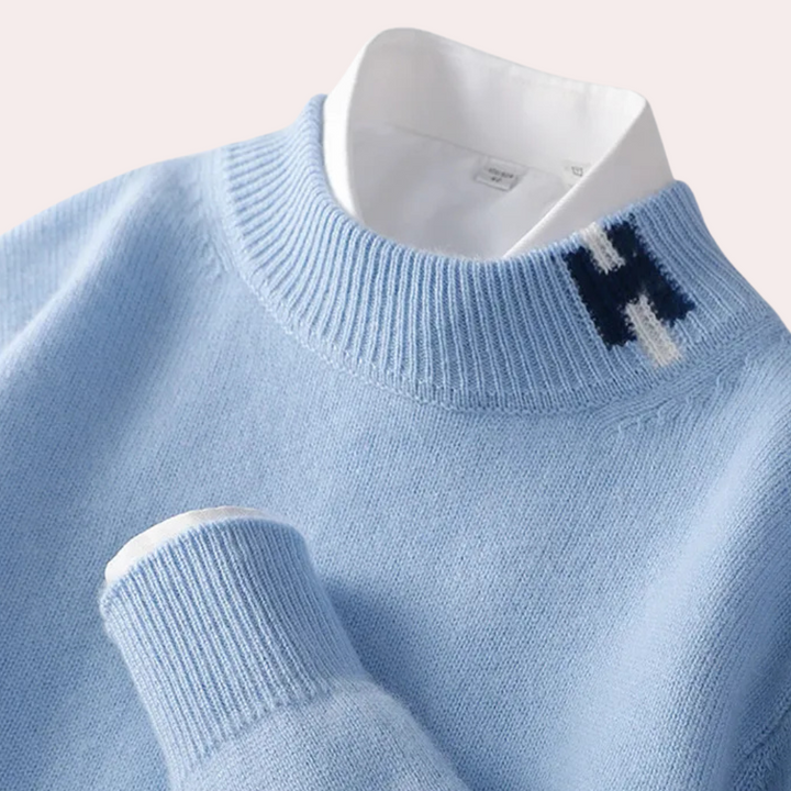 Homme | Pull avec un col côtelé