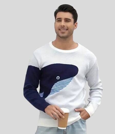 Homme | Pull avec un motif de baleine