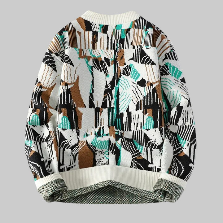 Homme | Pull imprimé géométrique