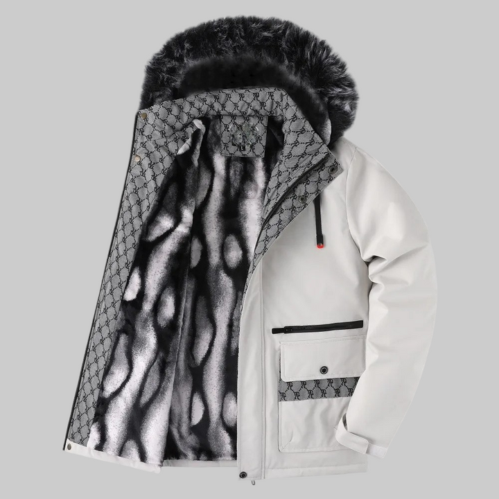 Homme | Veste à capuche avec doublure à motifs