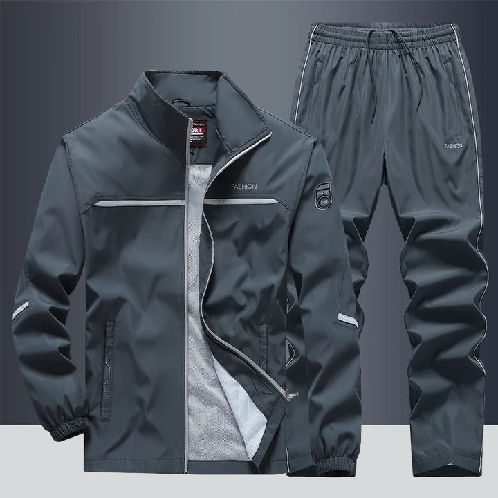 Homme | Ensemble survêtement coupe ample avec fermeture zippée