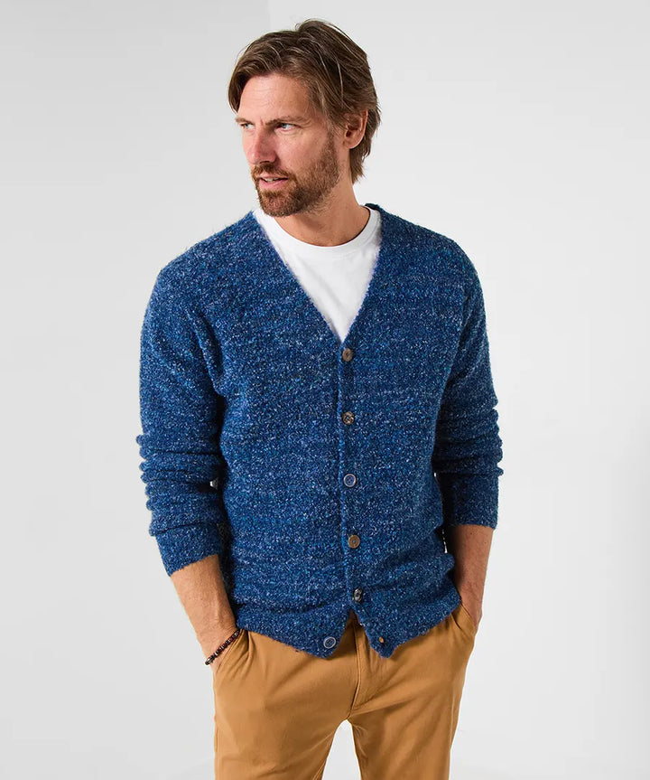 Homme | Pull tricoté à col en V et manches longues