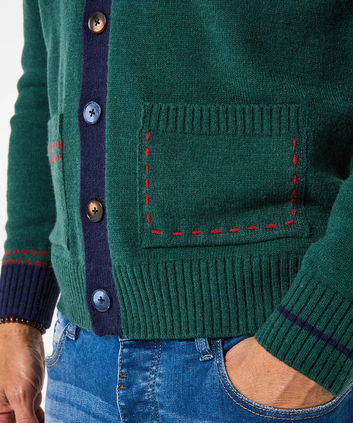 Homme | Pull tricoté à manches longues et poches