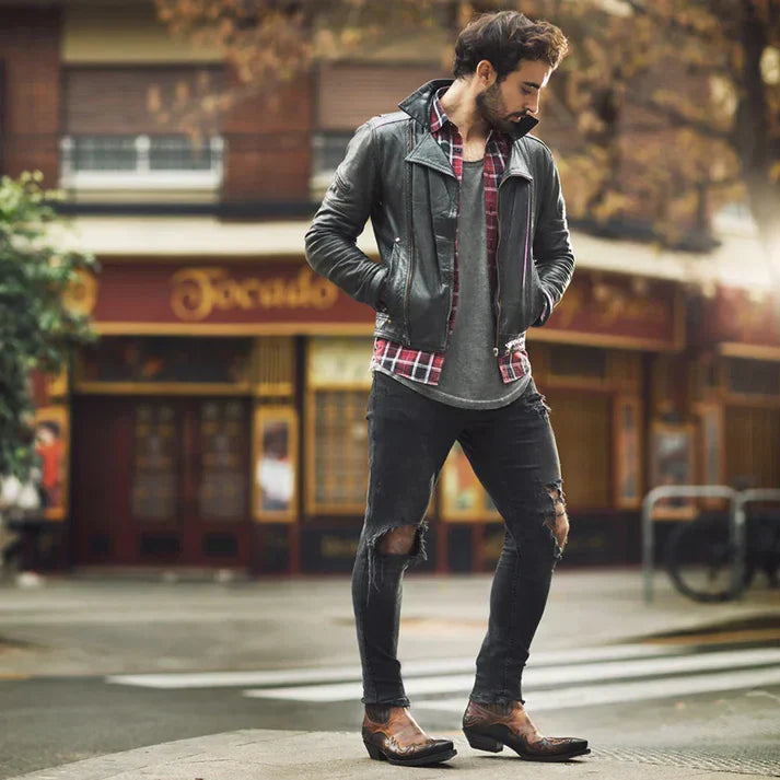 Homme | Bottes western à bout pointu