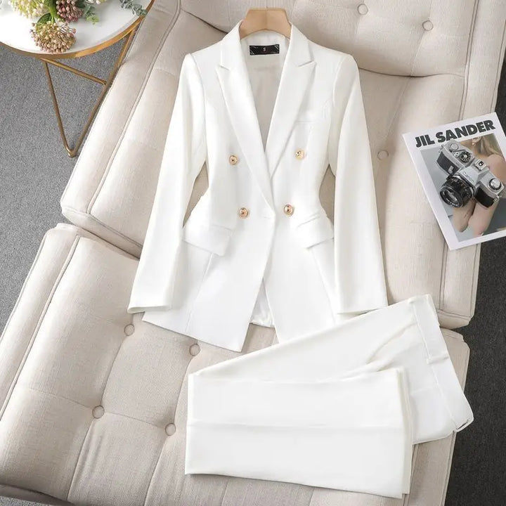 Femme | Ensemble blazer formel à silhouette stable
