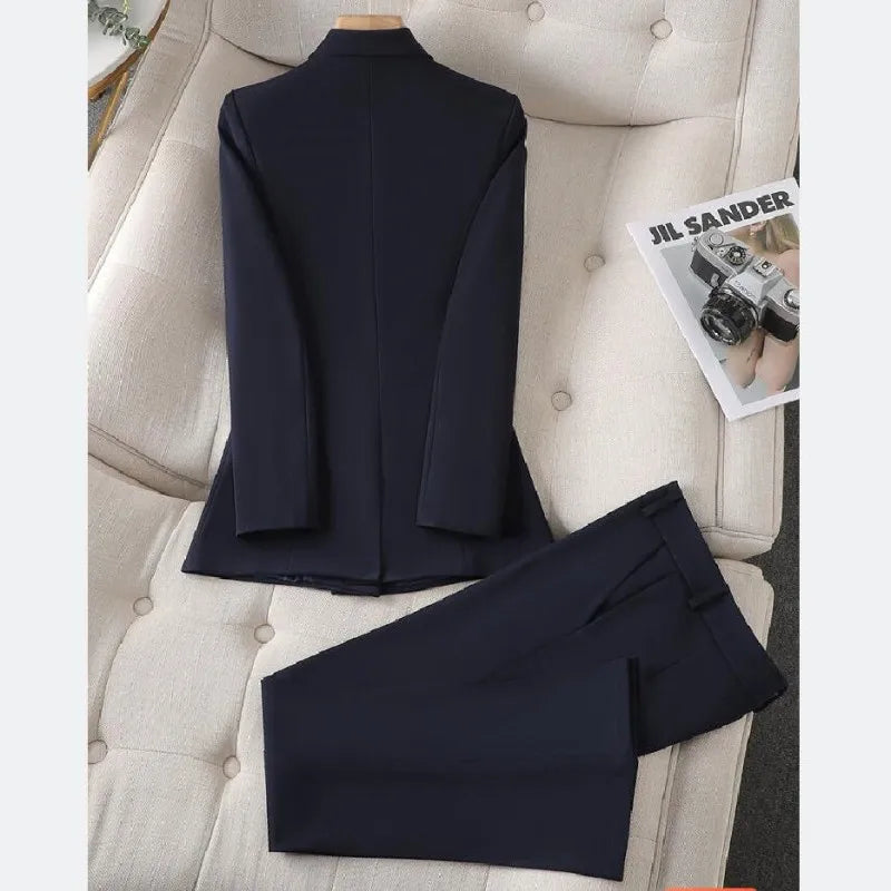 Femme | Ensemble blazer formel à silhouette stable
