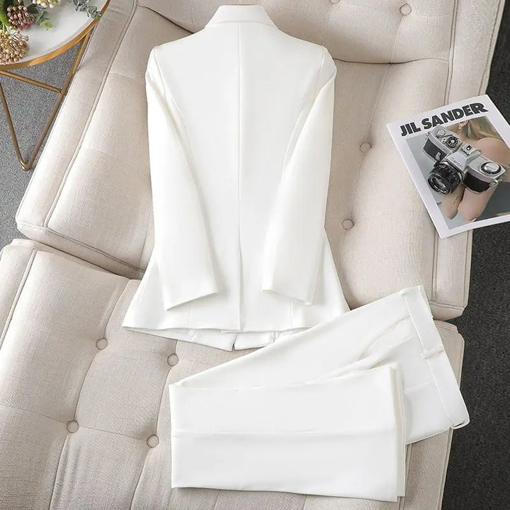 Femme | Ensemble blazer formel à silhouette stable