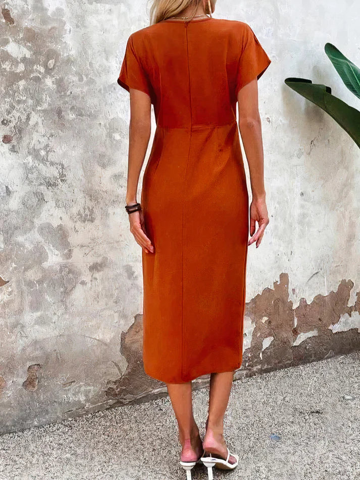 Femme | Robe à coupe fluide avec ouverture en bas