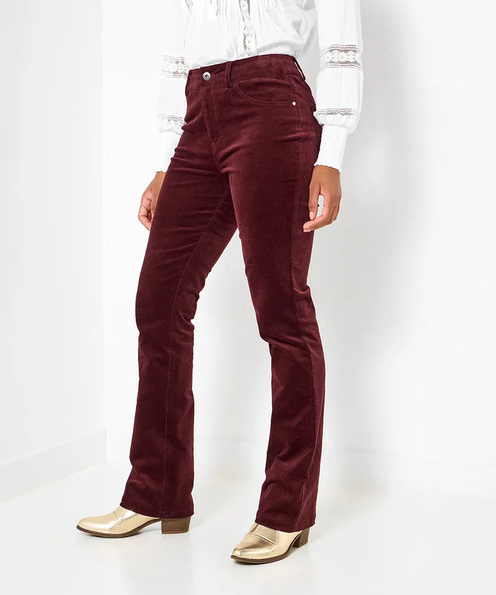 Femme | Pantalon bootcut à poches avant factices et poches arrière
