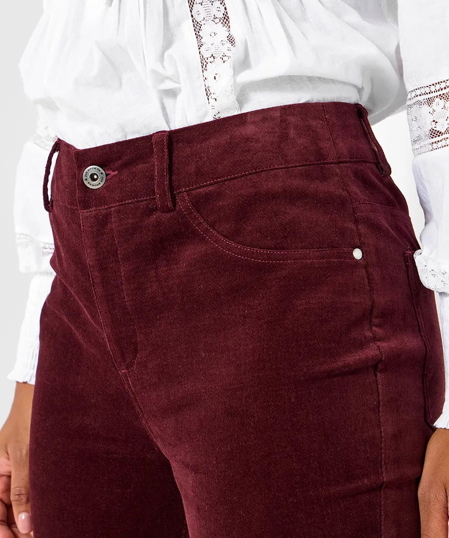 Femme | Pantalon bootcut à poches avant factices et poches arrière