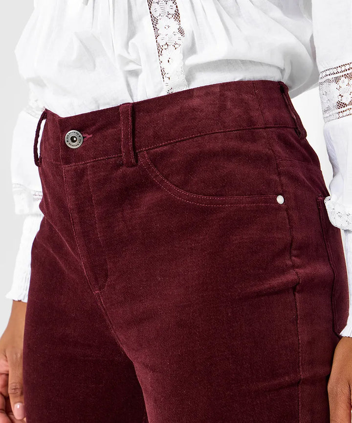 Femme | Pantalon bootcut à poches avant factices et poches arrière