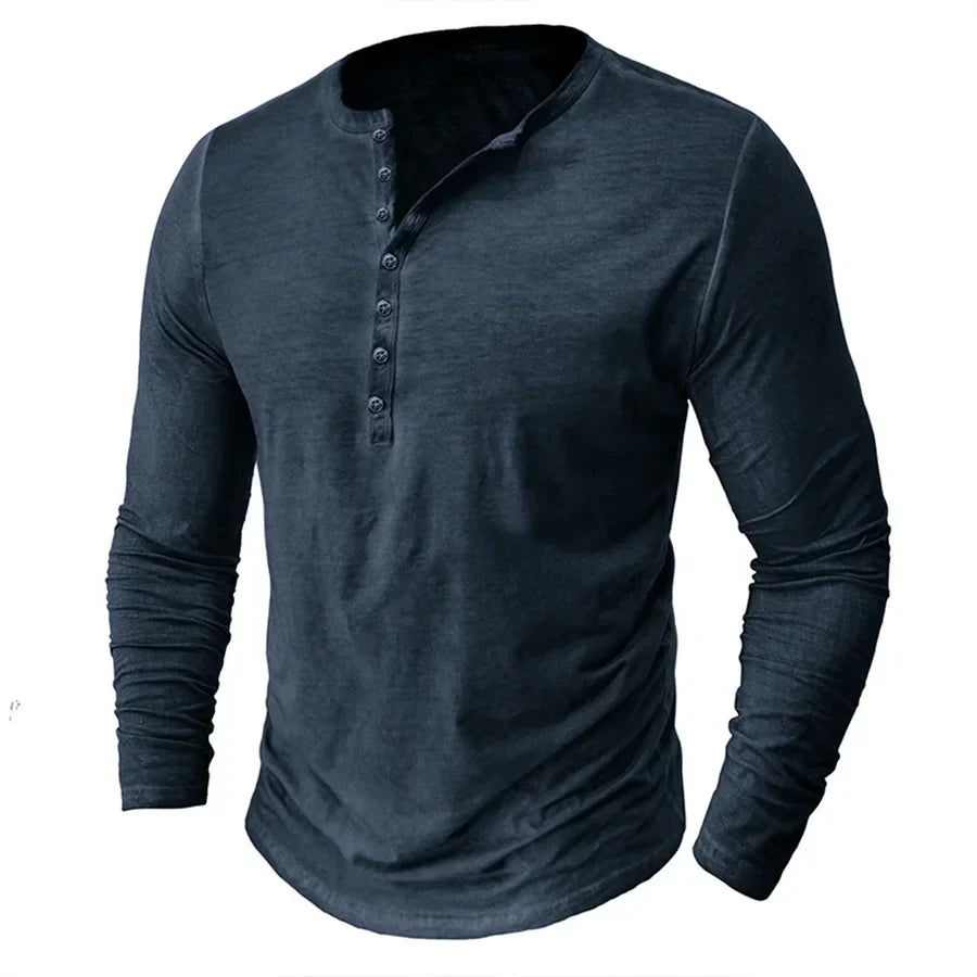 Homme | T-shirt à manches longues avec patte frontale