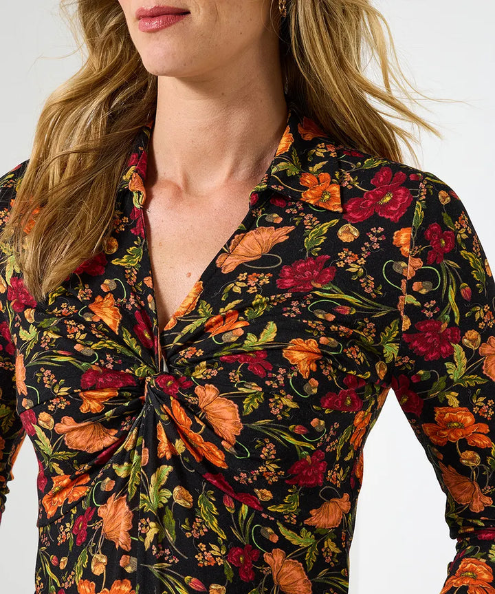 Femme | Top à manches longues, et détail torsadé
