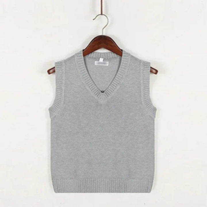Homme | Pull sans manches tricotée coupe droite